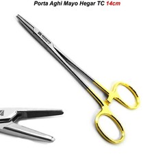 Pinza Chirurgica Porta Aghi da Sutura Mayo Hegar TC Portaghi Chirurgia Dentale