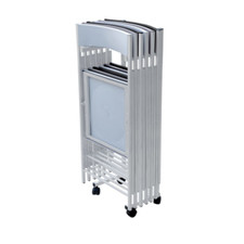 Sedie pieghevoli salvaspazio + Carrello Tikawilly = 7 pezzi 3 colori inclusi