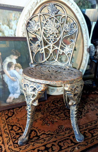 Sedia vintage ghisa - sedia, in