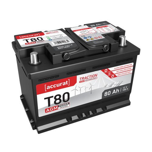 Batteria camper agm 12v 80ah - batteria,