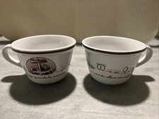 Coppia Tazze Mulino Bianco - 2 Pezzi - Anni 2013 - Diametro 10cm - H 7cm