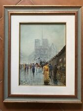 VINCENZO MAGLI Parigi - Olio dipinto su tela firmato cm 60 x 70