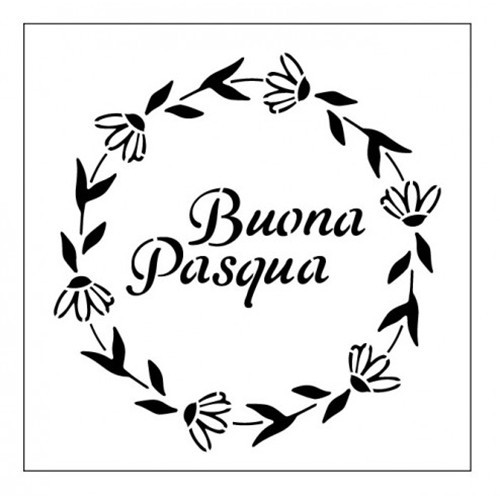 Cucina casa stencil grande - in,