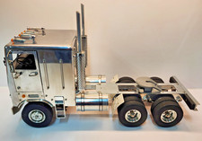 Vintage Wedico o Tamiya 1/16 Freightliner COE alluminio lucido per RC o Displ