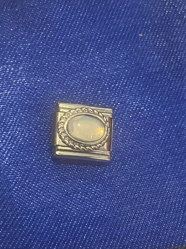 Charm argento perline opale