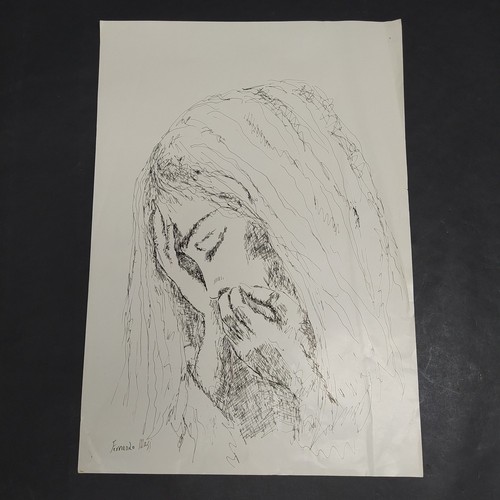 Disegno inchiostro firma - a,