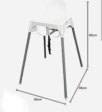 Ikea Antilop Seggiolino Sediolino per Bambini senza Cintura Bianco 56x59xh90cm
