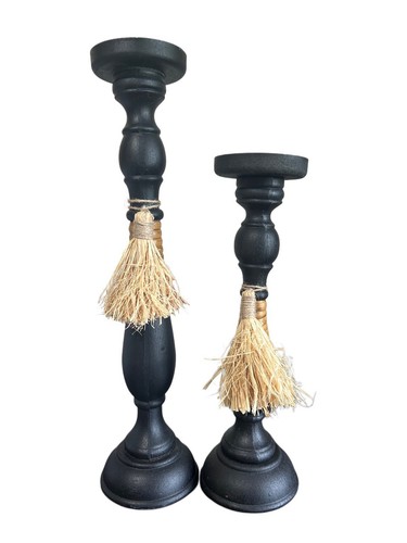 Pilastri portacandele legno - portacandele, in
