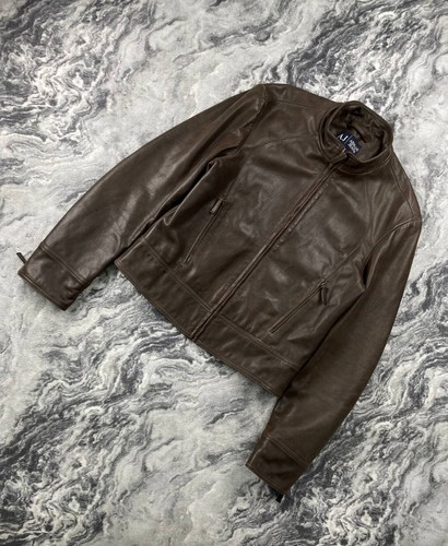 Giacca pelle armani jeans - pelle,