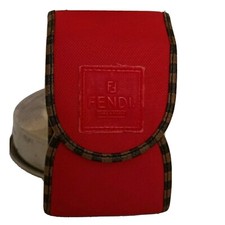 Fendi Cigarette Case porta sigarette zucca rosso vintage bag 1980s rosso e righe