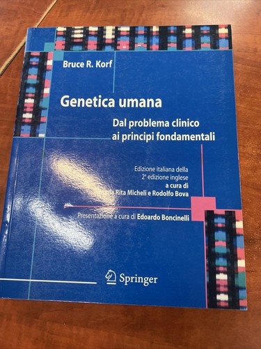 Korf genetica umana - korf-genetica, umana-springer