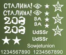 RC Panzer 1/16 Decalcomanie