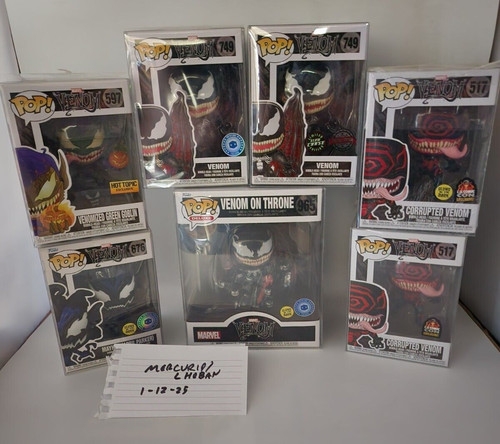 Venomized funko pop lot - venomized, 7