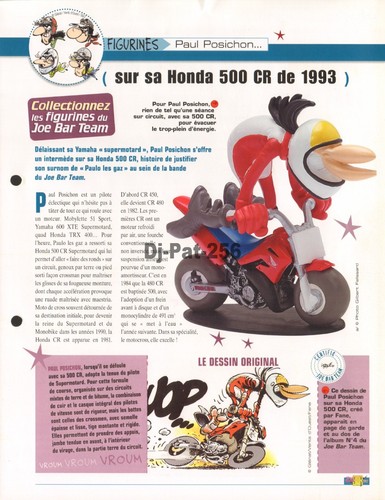 Fiche moto honda 500 1993 - cr,