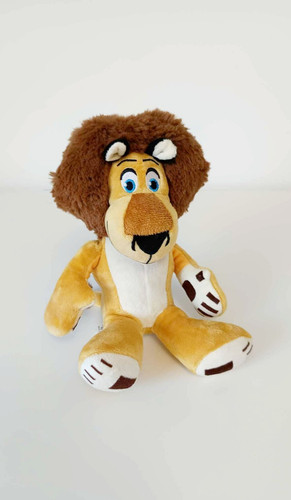 Peluche doudou alex - lion, beige