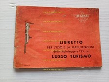 RUMI 125 Lusso Turismo anni 50 manuale uso manutenzione libretto originale