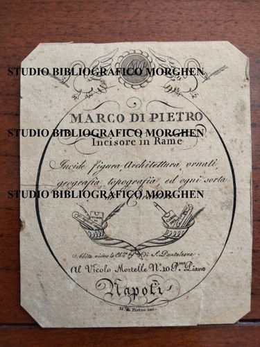 1830 biglietto visita - biglietto, da