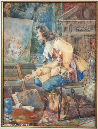 Splendido dipinto antico - , di