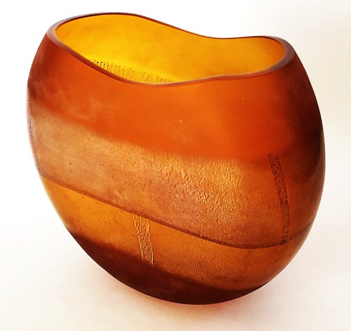 Vaso italiano murano scavo - vaso,