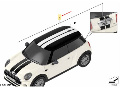 Mini cabrio f57 sport stripes - f57,