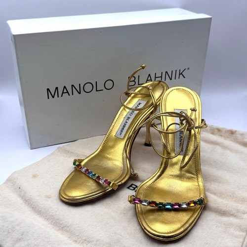 Manolo blahnik sandalo pelle - manolo,