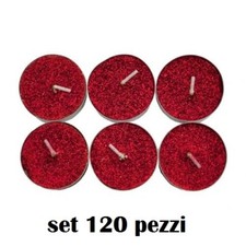 x Set 120 Pezzi Candele Rosse