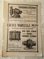 Pubblicità Advertising Werbung 1916 Ercole Marelli Motori alternatori  (85) ^