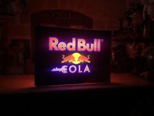 LARGE 50x70cm INSEGNA PUBBLICITARIA ORIGINALE LUMINOSA RED BULL SIMPLY COLA