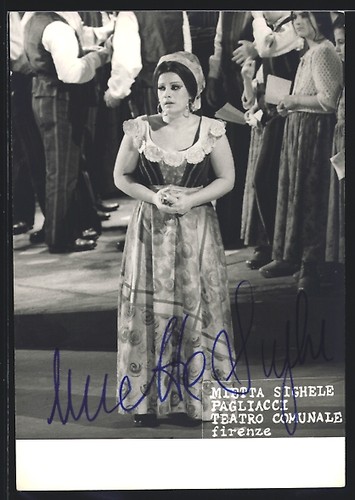 Cartolina cantante lirica