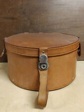 Cappelliera da viaggio vintage leather travel hatbox