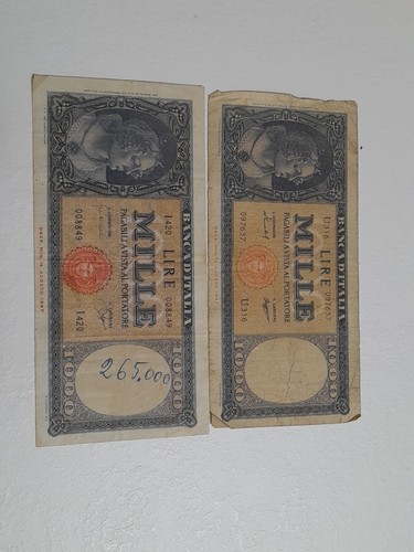 Banconote mille lire 1947 - mille,
