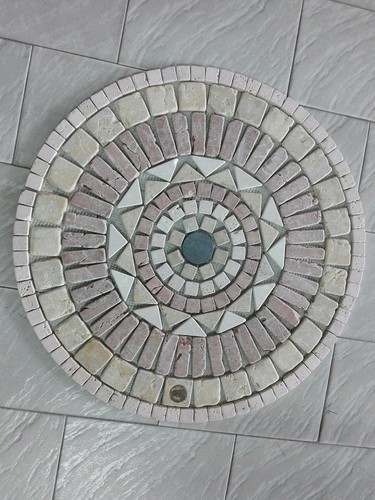 Cotto veneto rosone mosaico - rosone,