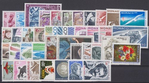 Timbres monaco neufs annee - monaco, **
