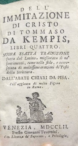 Dell immitazione cristo - di,