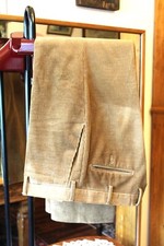 PANTALONE DI SARTORIA DE PAZ VIA UGO BASSI BOLOGNA IN VELLUTO TAGLIA 50 100% C