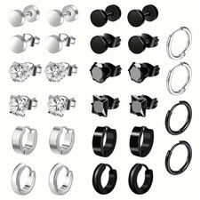 Set orecchini in acciaio - 💎,