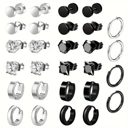 Set orecchini in acciaio - 💎,