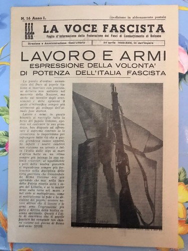 Voce fascista foglio del - voce,