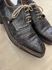 Scarpe L.F. Lidfort coccodrillo alligatore norvegese Barney’s New York NY 10,5