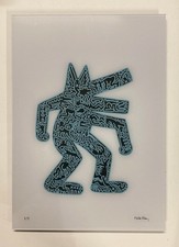 Keith Haring: stampa su vetro