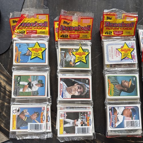 Topps baseball rack packs - topps, 1989