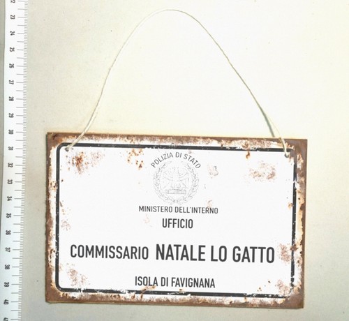Targa commissario gatto - targa,