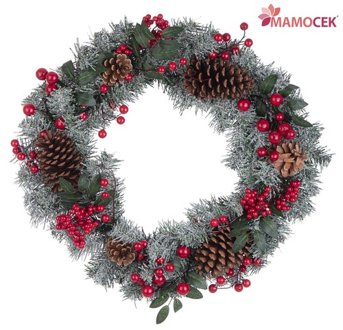 Ghirlanda corona pigne bacche - ghirlanda,