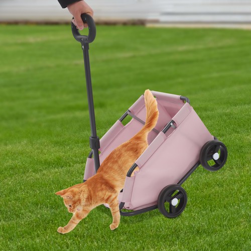 Passeggino per cani rosa - passeggino,