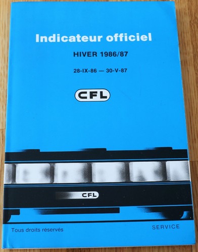 1986 indicateur officiel - indicateur,
