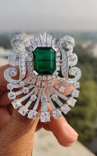 Spilla syn emerald art deco - spilla,
