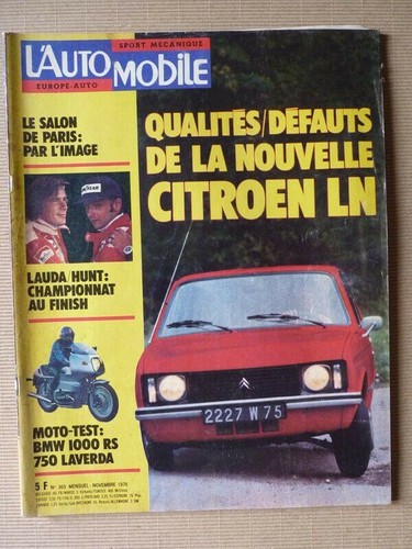 Automobile 365 citroën - l'automobile, n°365,