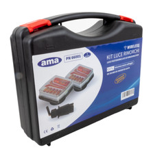 Kit luci led frecce magnetico senza fili wireless omologato rimorchi carrelli