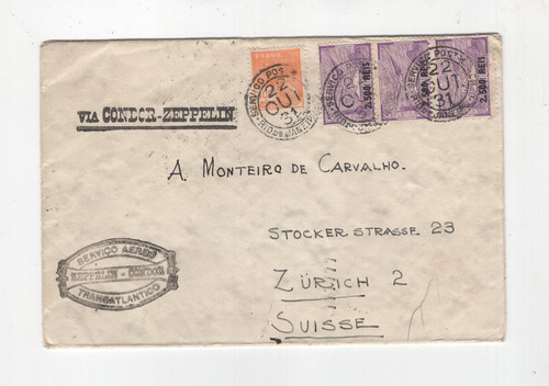 1931 brasile zeppelin lettera - 1931,