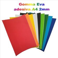 10 fogli gomma eva adesivo